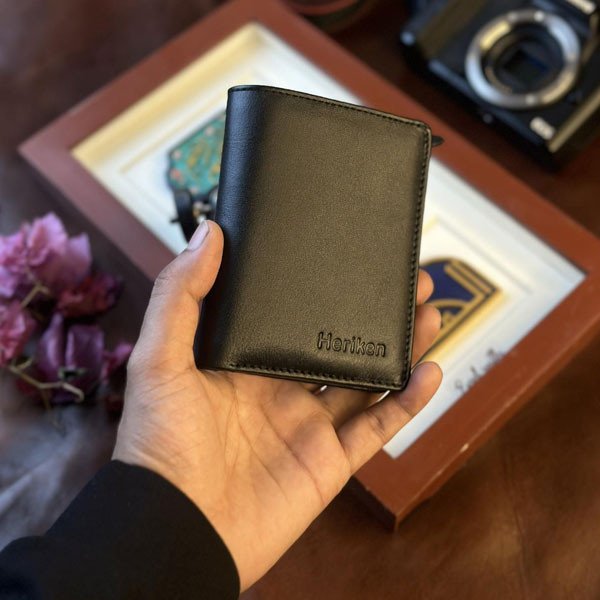 Genuine Cow Leather Wallet (Blackberry)