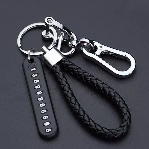 Mobile Number with Key Ring Keychain for Car and Motorbike